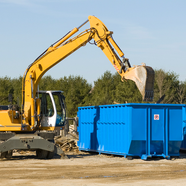 what happens if the residential dumpster is damaged or stolen during rental in McFarland